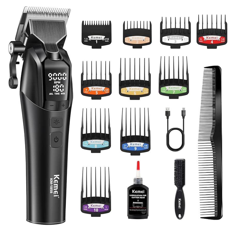 多機能＆高性能な最新モデル❣セルフカットも髭カットも自由自在♪❤万能バリカン Amazon.co.jp: KEMEI 男性用プロフェッショナルバリカン